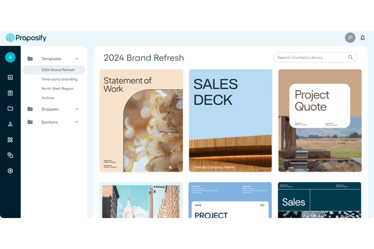 Proposify screenshot - 10 Best Qwilr Alternatives in 2026