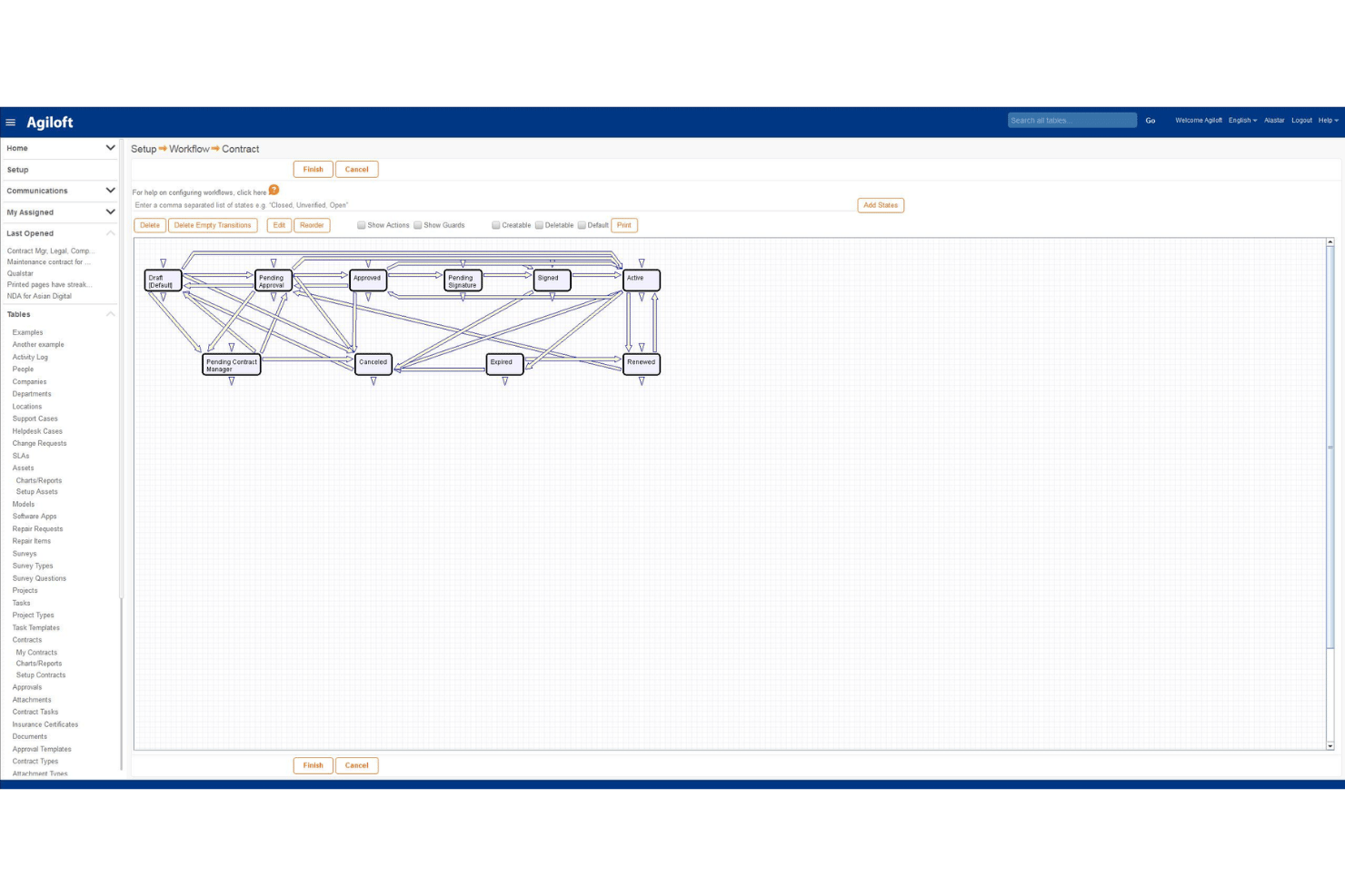 Agiloft screenshot - 10 Mejores Software de Gestión de Contratos con IA en 2026