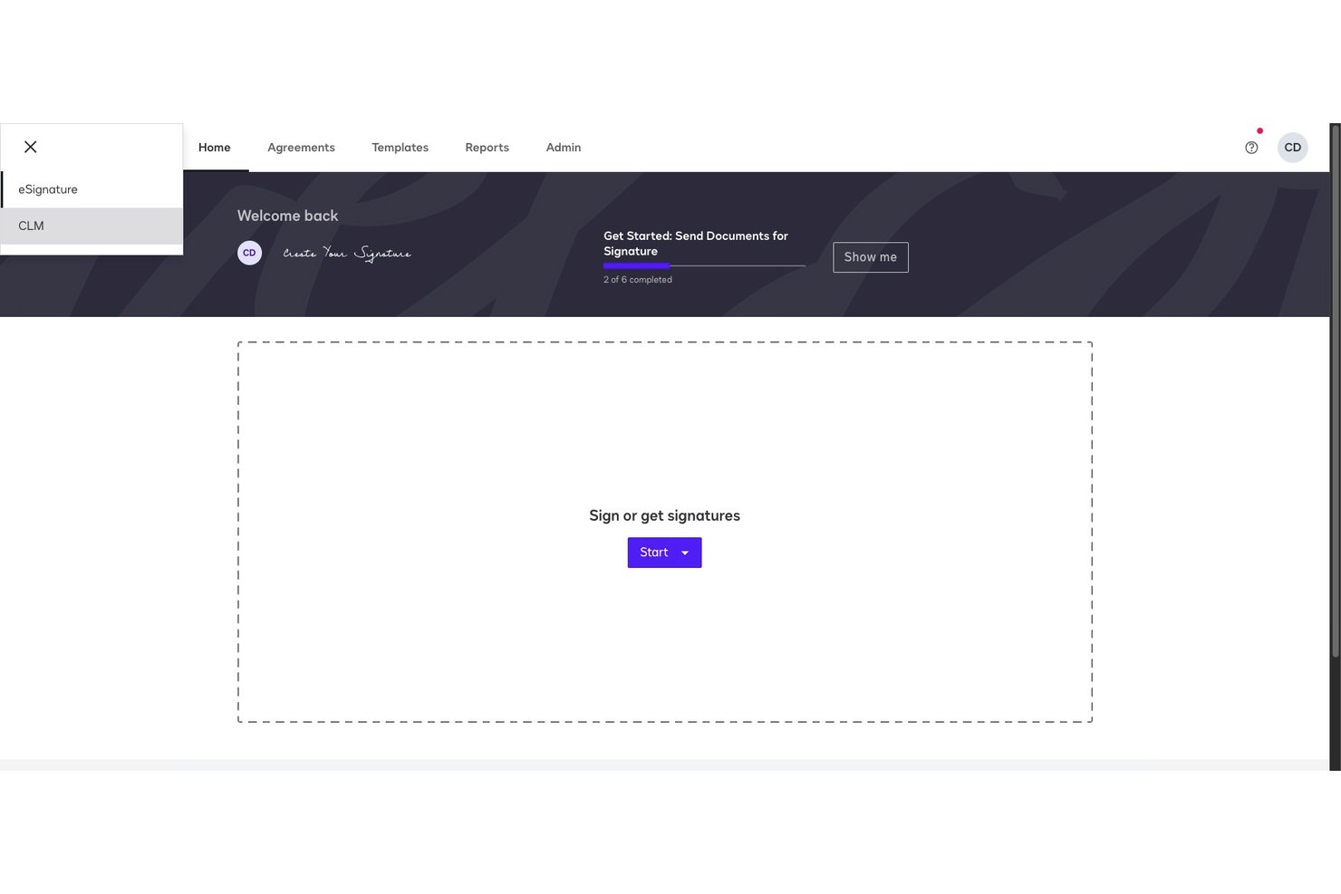 Docusign CLM screenshot - 10 Mejores Software de Gestión de Contratos con IA en 2026