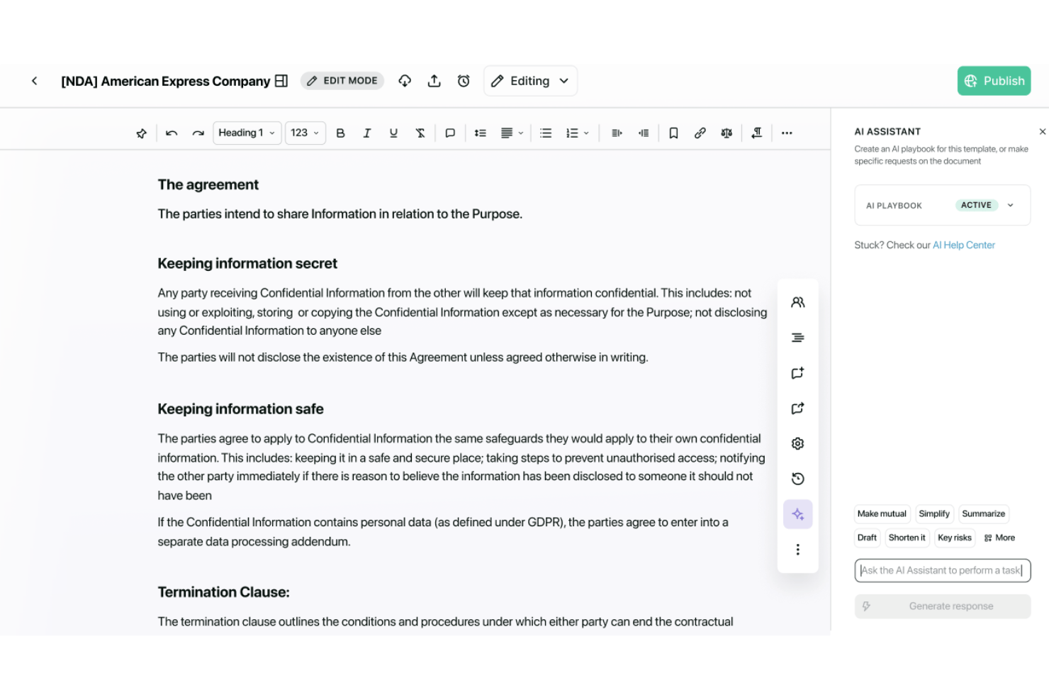 Juro screenshot - 10 Mejores Software de Gestión de Contratos con IA en 2026