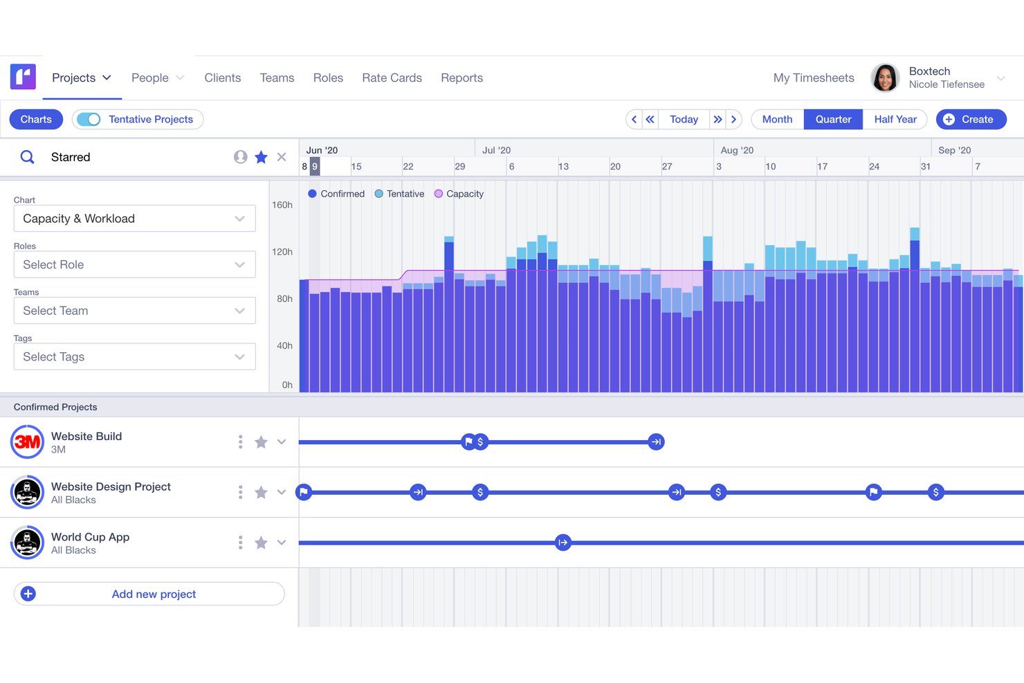 Runn screenshot - 10 Best Enterprise Project Management Dashboards For 2026