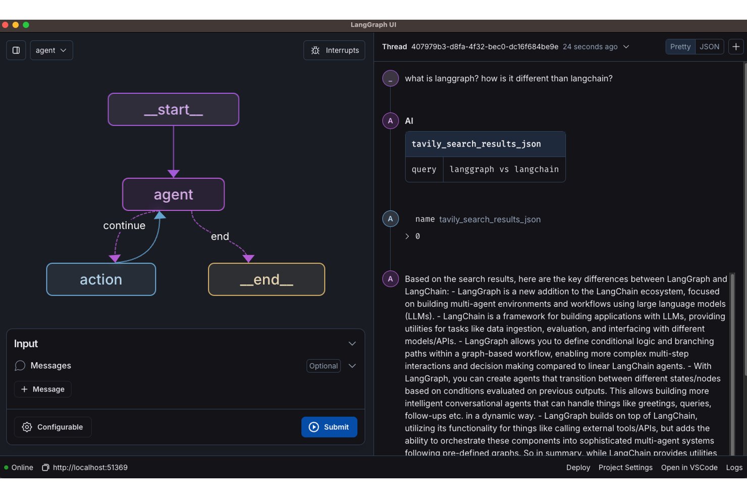 LangGraph screenshot - 10 Best AI Agent Builder in 2026