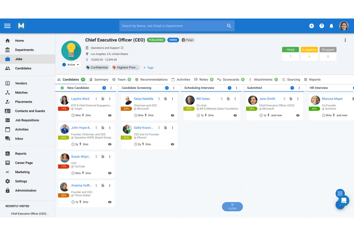 Manatal screenshot - 10 Best Bullhorn Alternatives in 2026