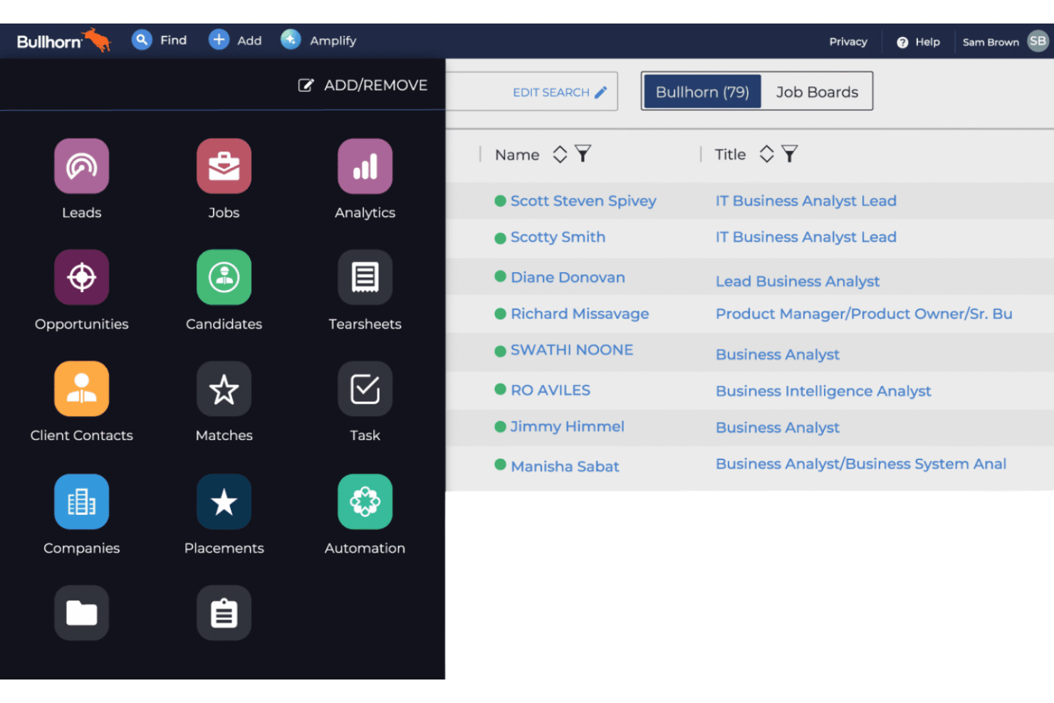 Bullhorn screenshot - 10 Best Ceipal ATS Alternatives in 2026