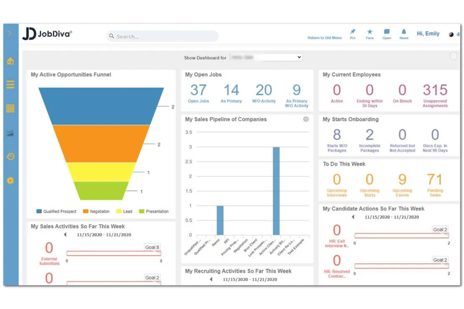 JobDiva screenshot - 10 Best Ceipal ATS Alternatives in 2026
