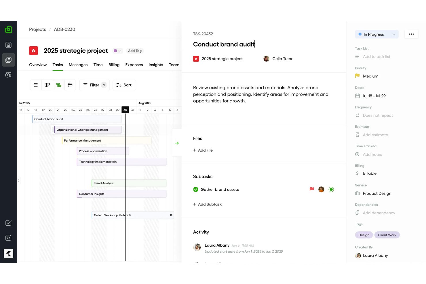 Bonsai screenshot - 10 Mejores Alternativas a HoneyBook en 2026
