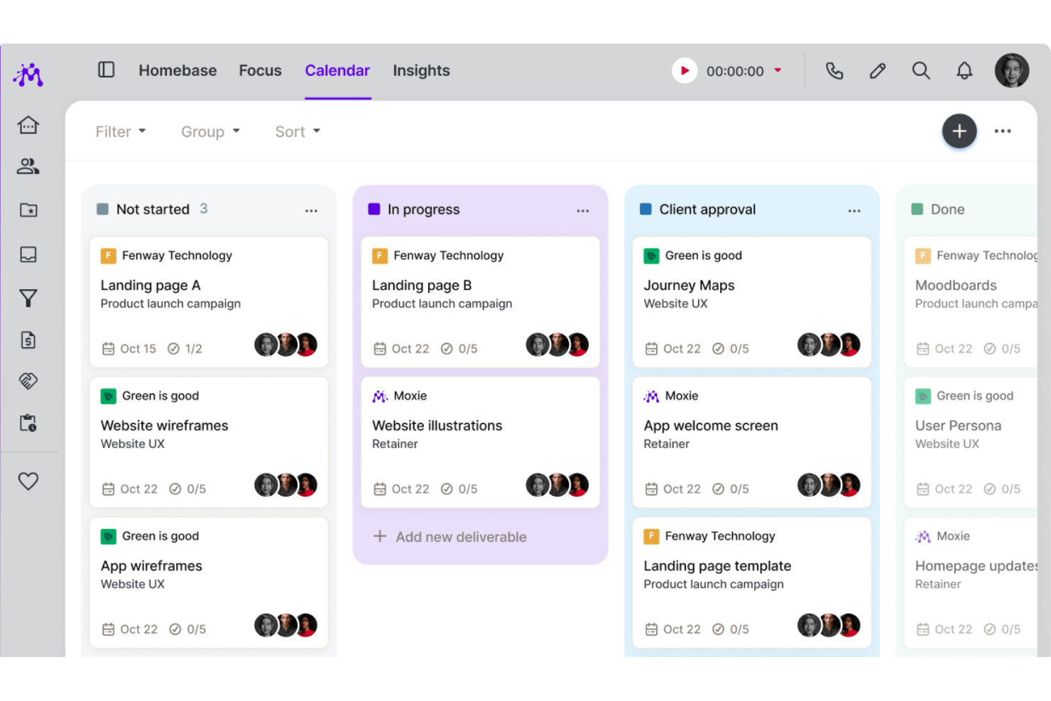 Moxie screenshot - 10 Mejores Alternativas a HoneyBook en 2026
