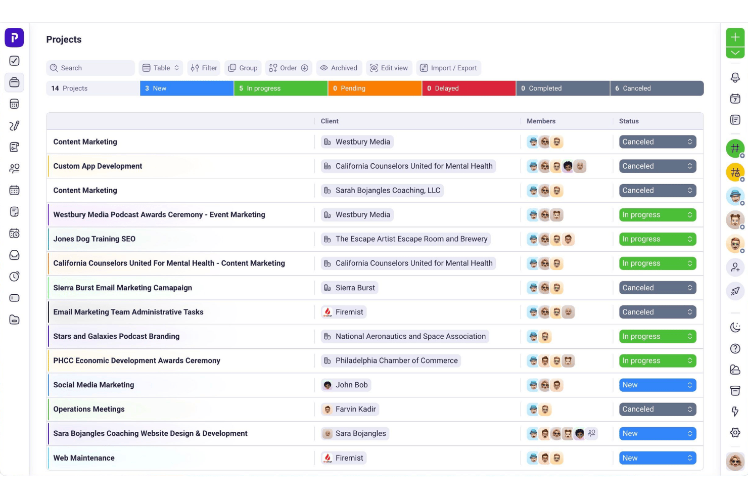 Plutio screenshot - 10 Mejores Alternativas a HoneyBook en 2026