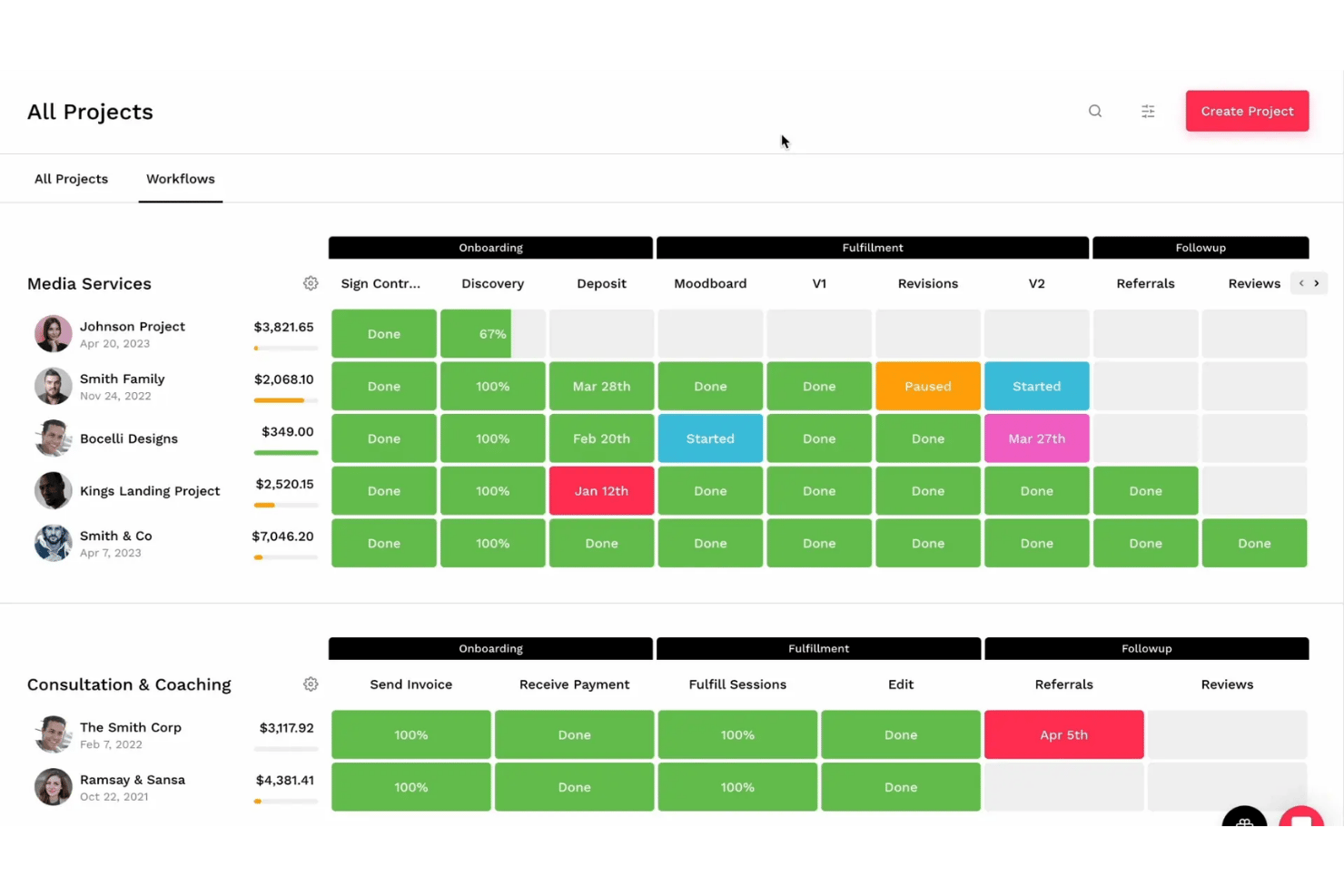 Bloom screenshot - 10 Mejores Alternativas a HoneyBook en 2026