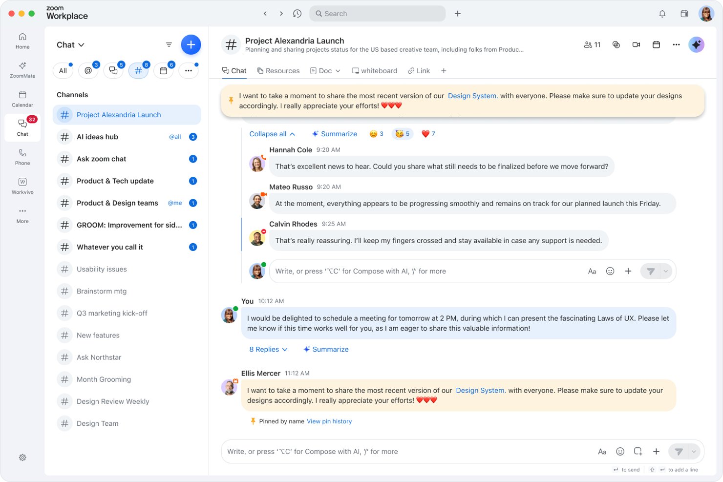 Zoom Workplace screenshot - 10 migliori alternative ad Adobe Connect nel 2026