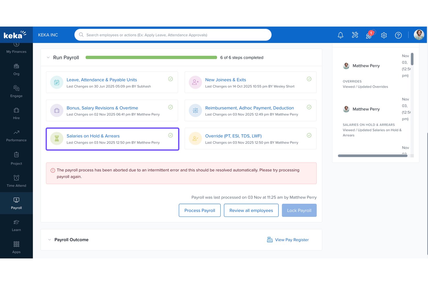 Keka HR screenshot - 10 Best Payroll Software for Startups in 2026