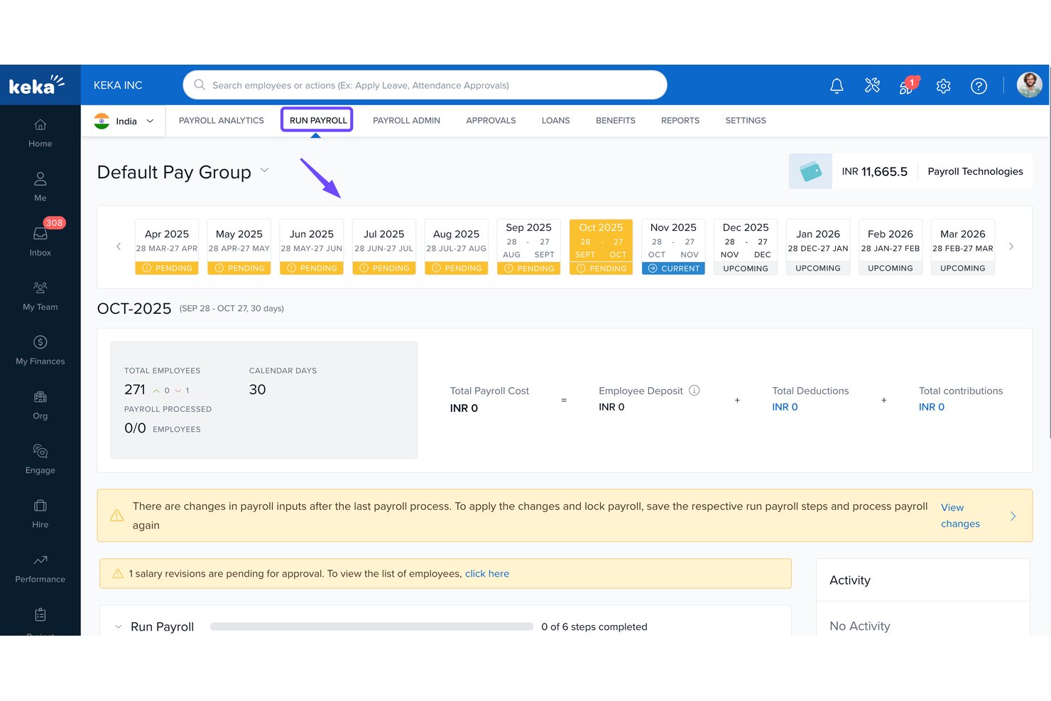 Keka HR screenshot - 10 Best AI Payroll Software Reviewed in 2026