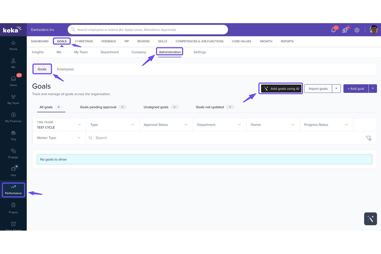 Keka HR screenshot - 10 Best AI Performance Management Tools Reviewed in 2026