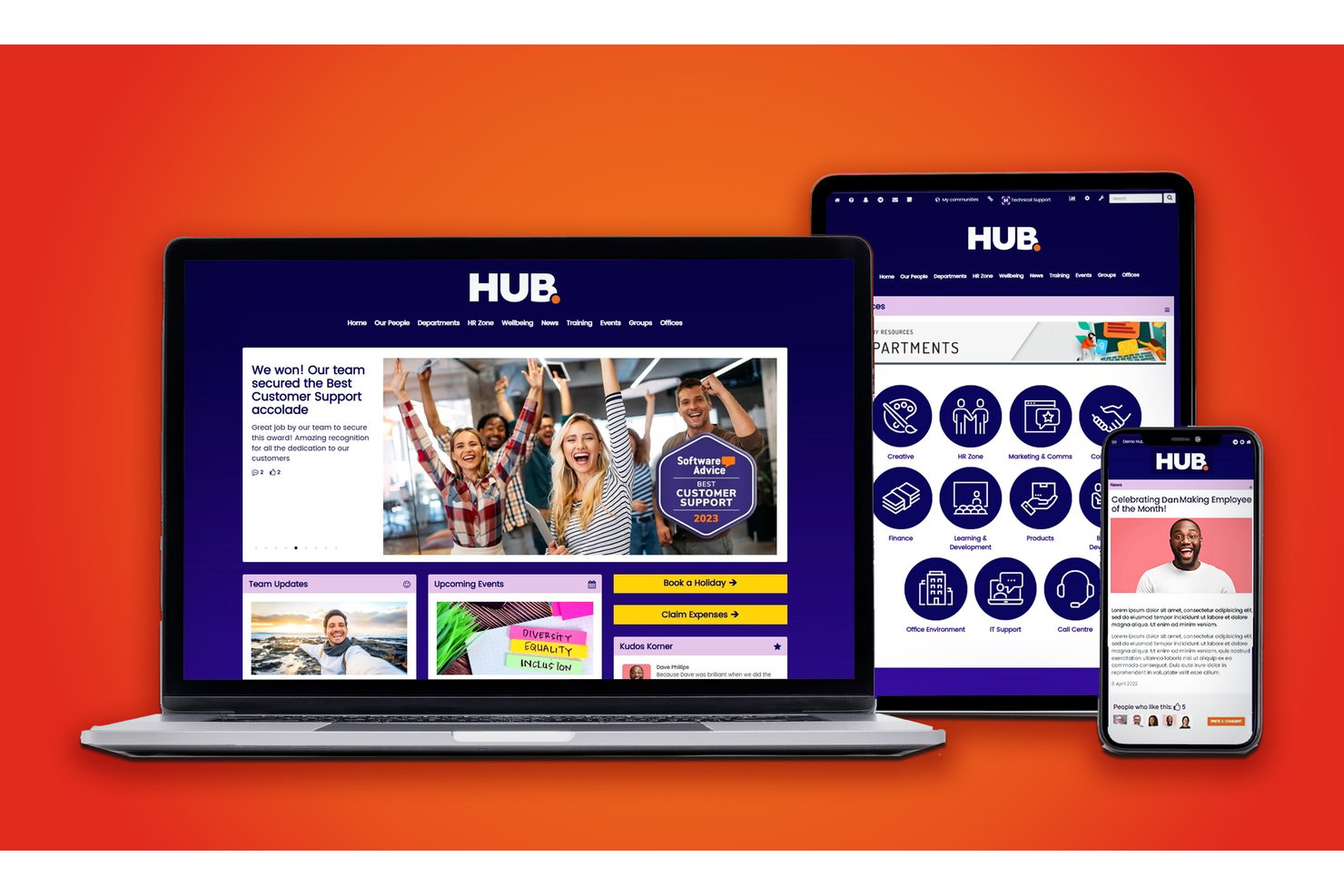Hub screenshot - Die 10 besten Enterprise-Wissensmanagement-Softwarelösungen 2026