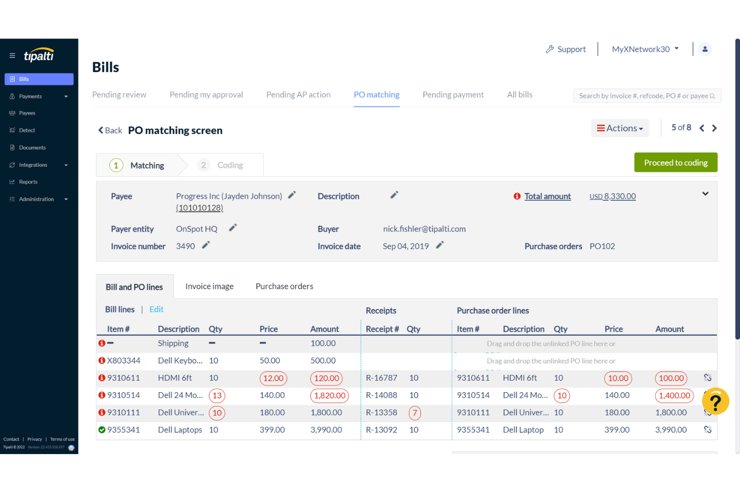 Tipalti screenshot - 10 meilleures plateformes de paiement pour entreprises en 2026