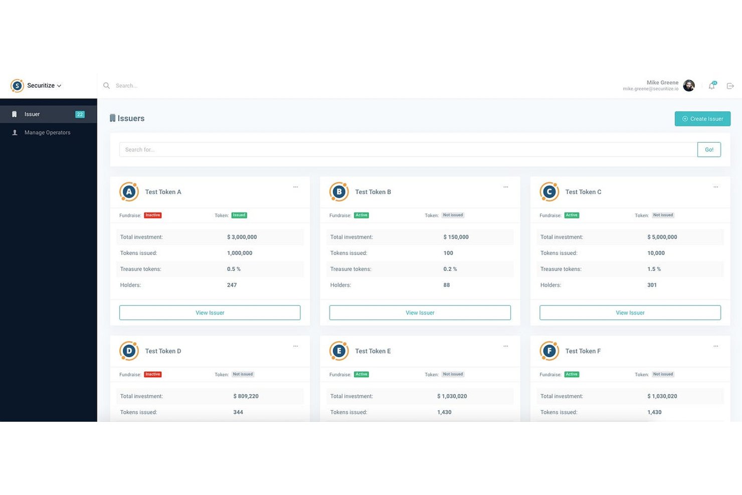 Securitize screenshot - Le 10 migliori piattaforme di tokenizzazione degli asset nel 2026