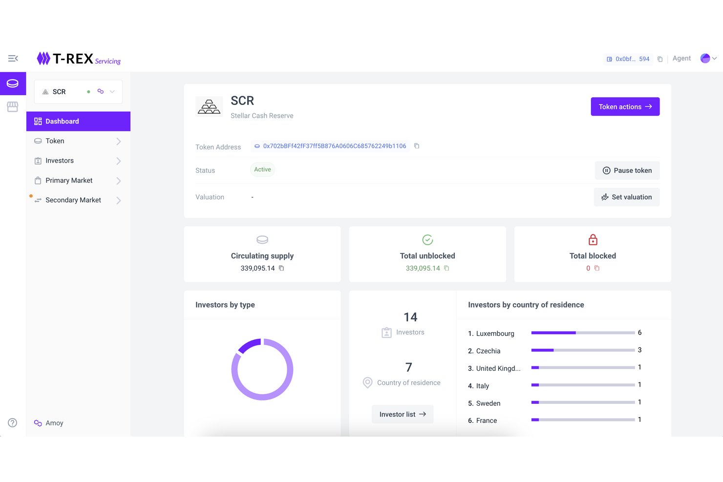 Tokeny screenshot - Le 10 migliori piattaforme di tokenizzazione degli asset nel 2026