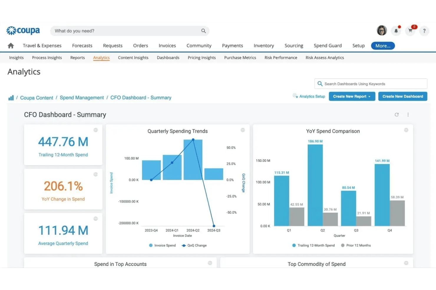 Coupa screenshot - Le 10 Migliori Alternative a Spendesk nel 2026
