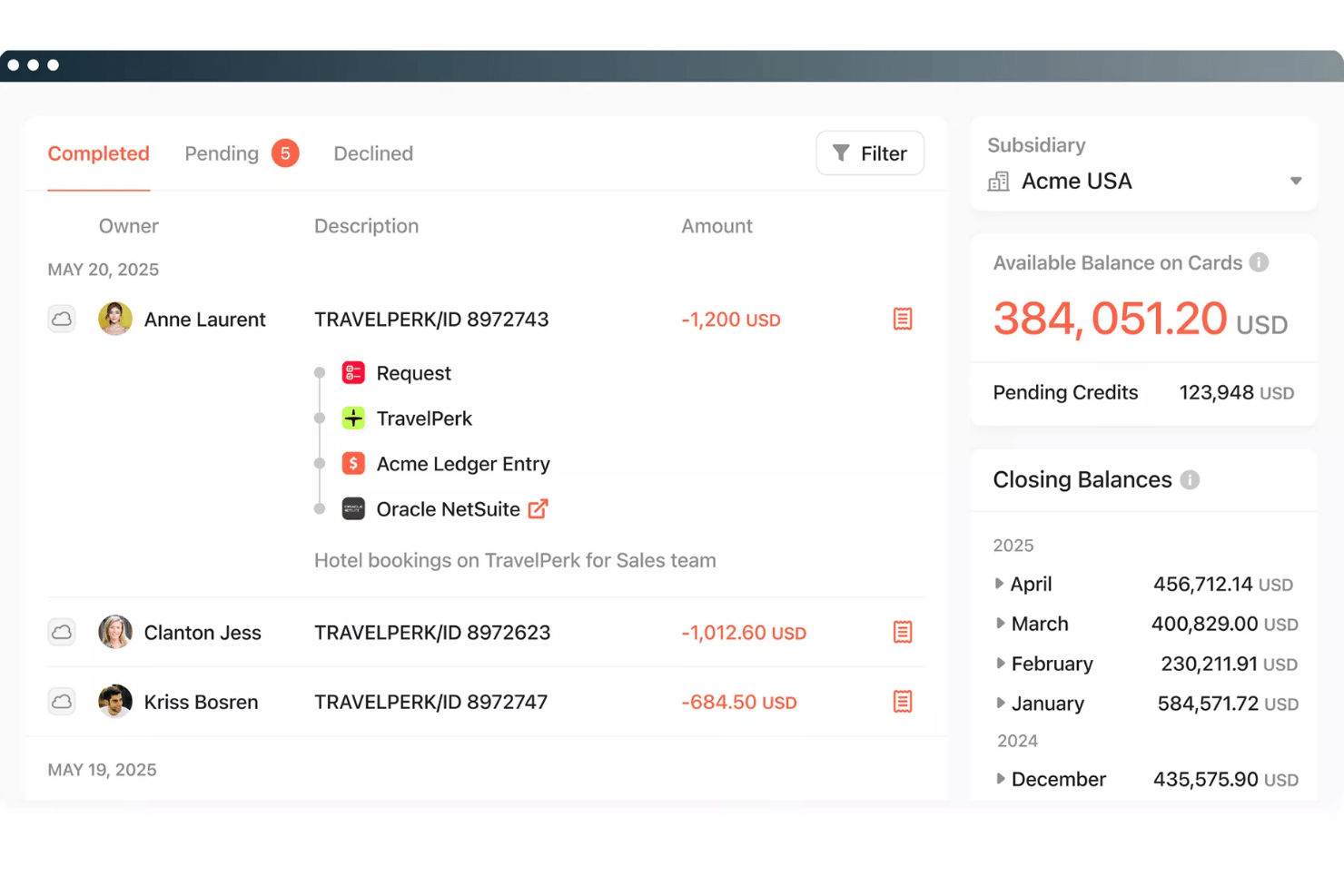 Paylocity for Finance screenshot - Le 10 Migliori Alternative a Spendesk nel 2026
