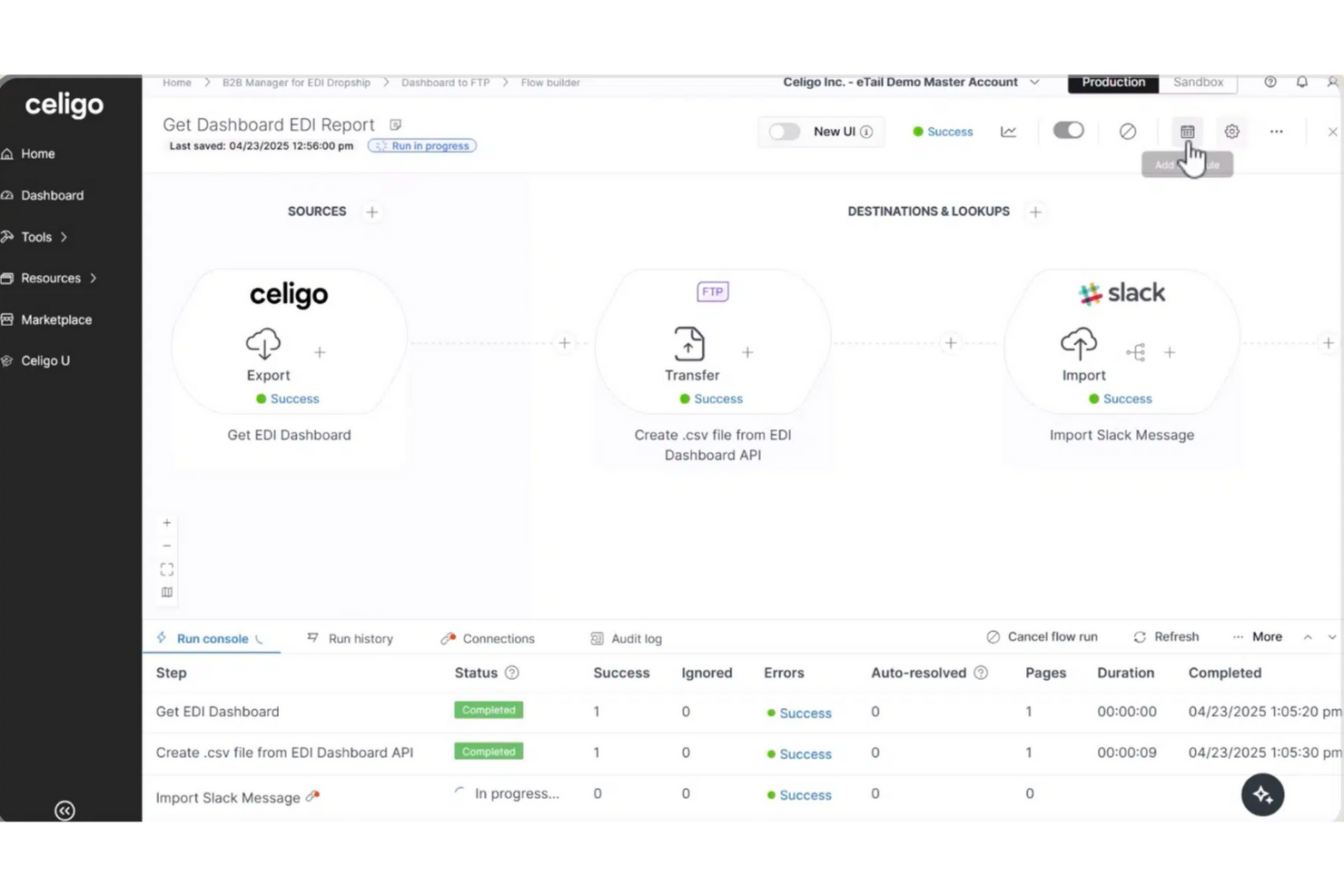 Celigo screenshot - 10 Best Data Exchange Platforms Reviewed in 2026
