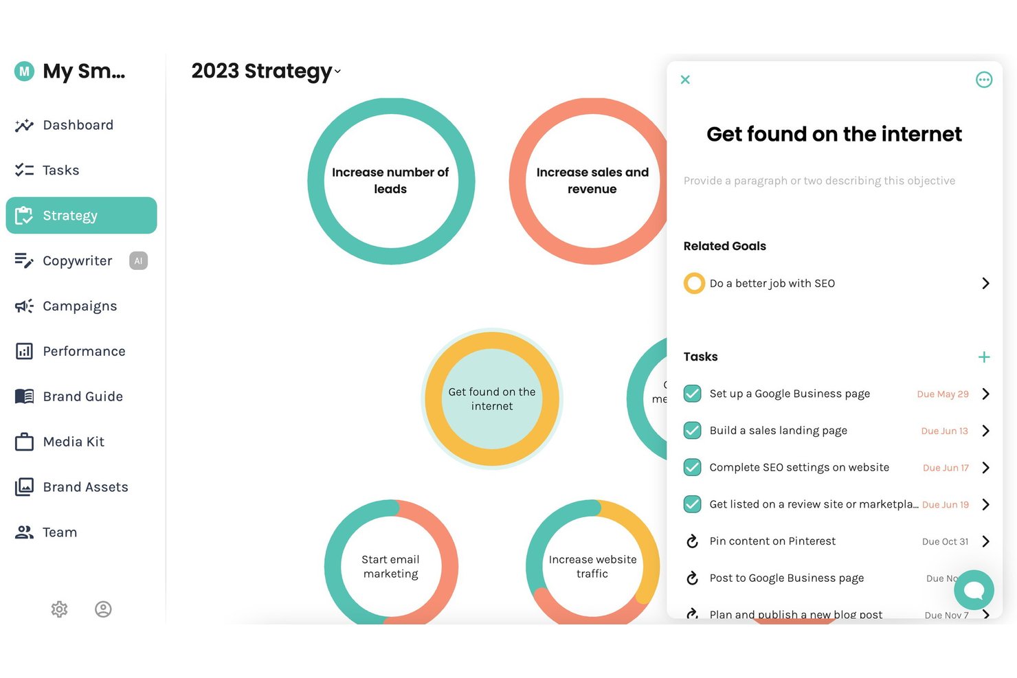 Enji screenshot - 10 beste software voor contentplanning in 2026