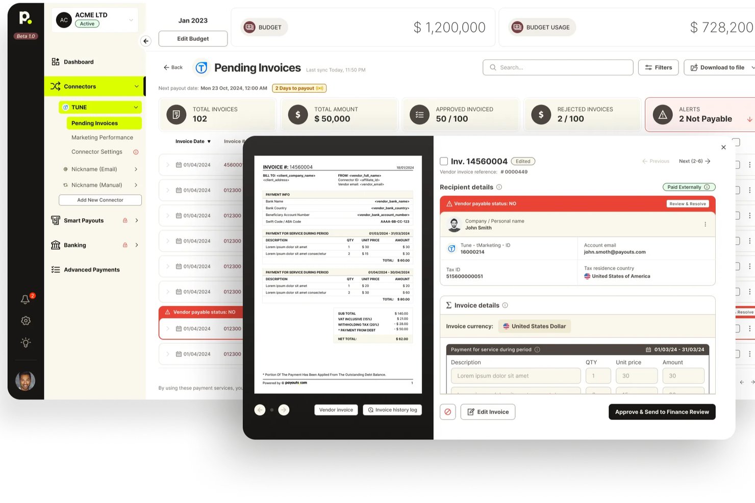 Payouts screenshot - 10 Best Billing and Invoicing Software Reviewed in 2026