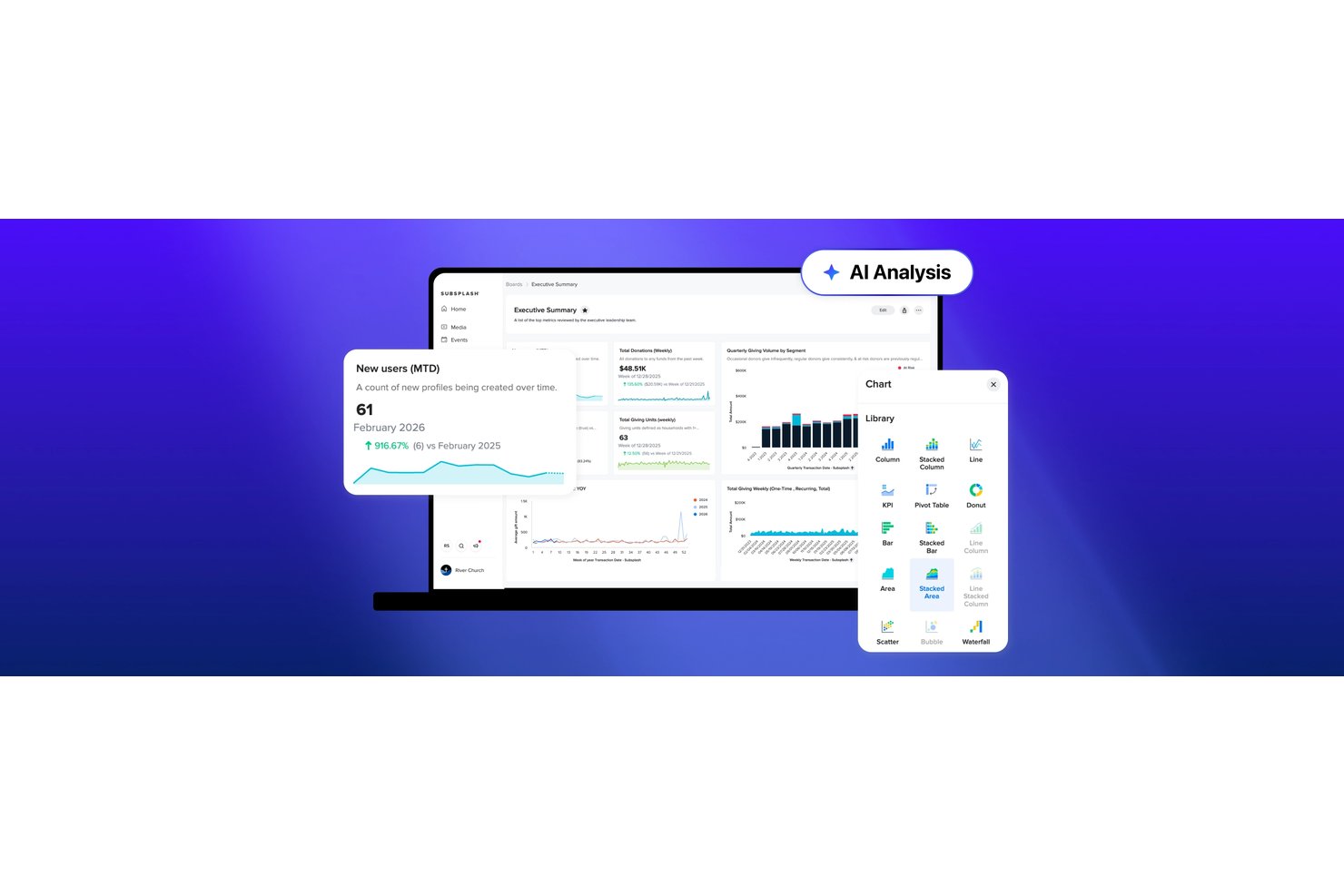 Subsplash screenshot - 10 Best Church AI Tools Reviewed in 2026