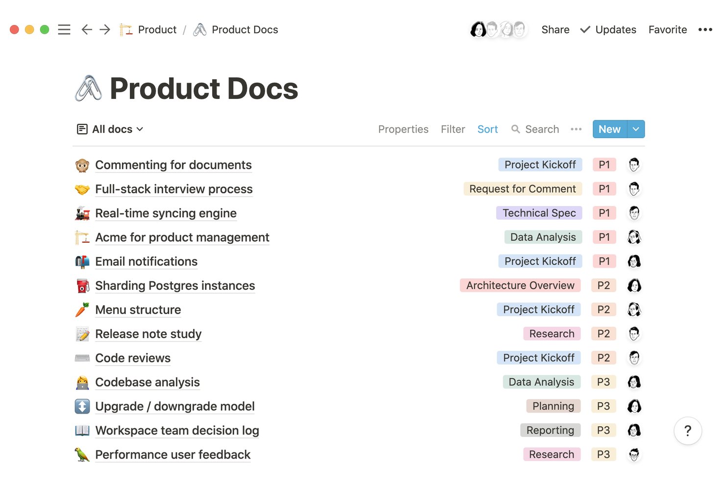 Notion screenshot - Las 10 mejores alternativas a Slab en 2026