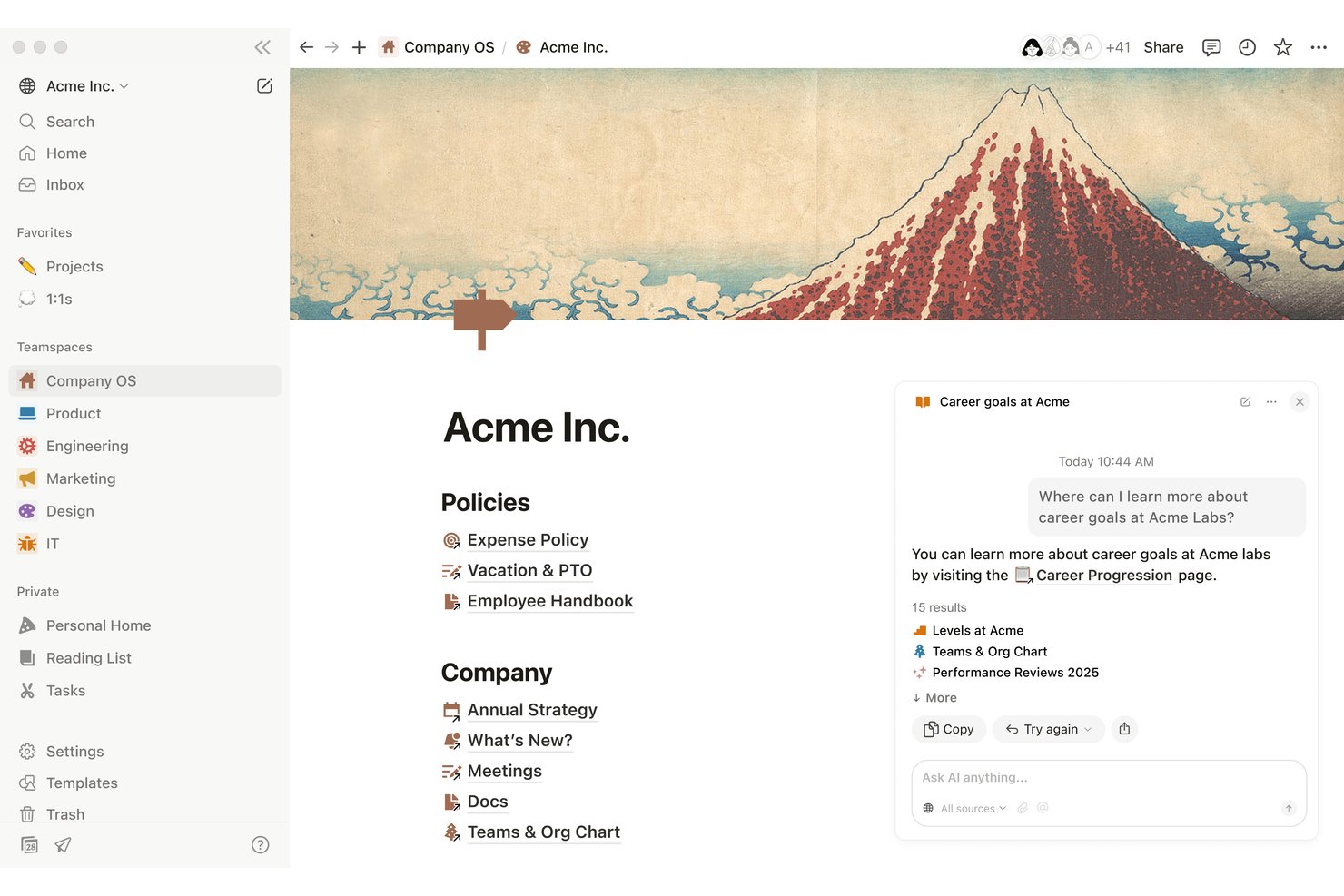 Notion screenshot - 10 Best Guru Alternatives in 2026