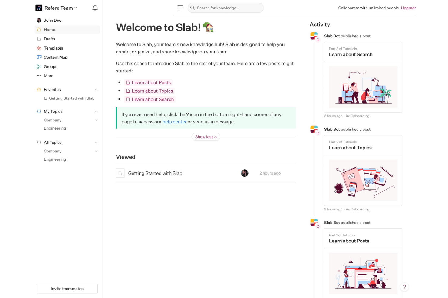 Slab screenshot - 10 Best Guru Alternatives in 2026