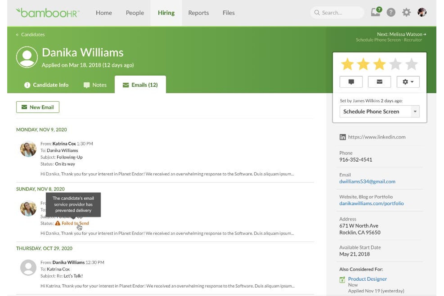 BambooHR® screenshot - 10 Best SmartRecruiters Competitors in 2026