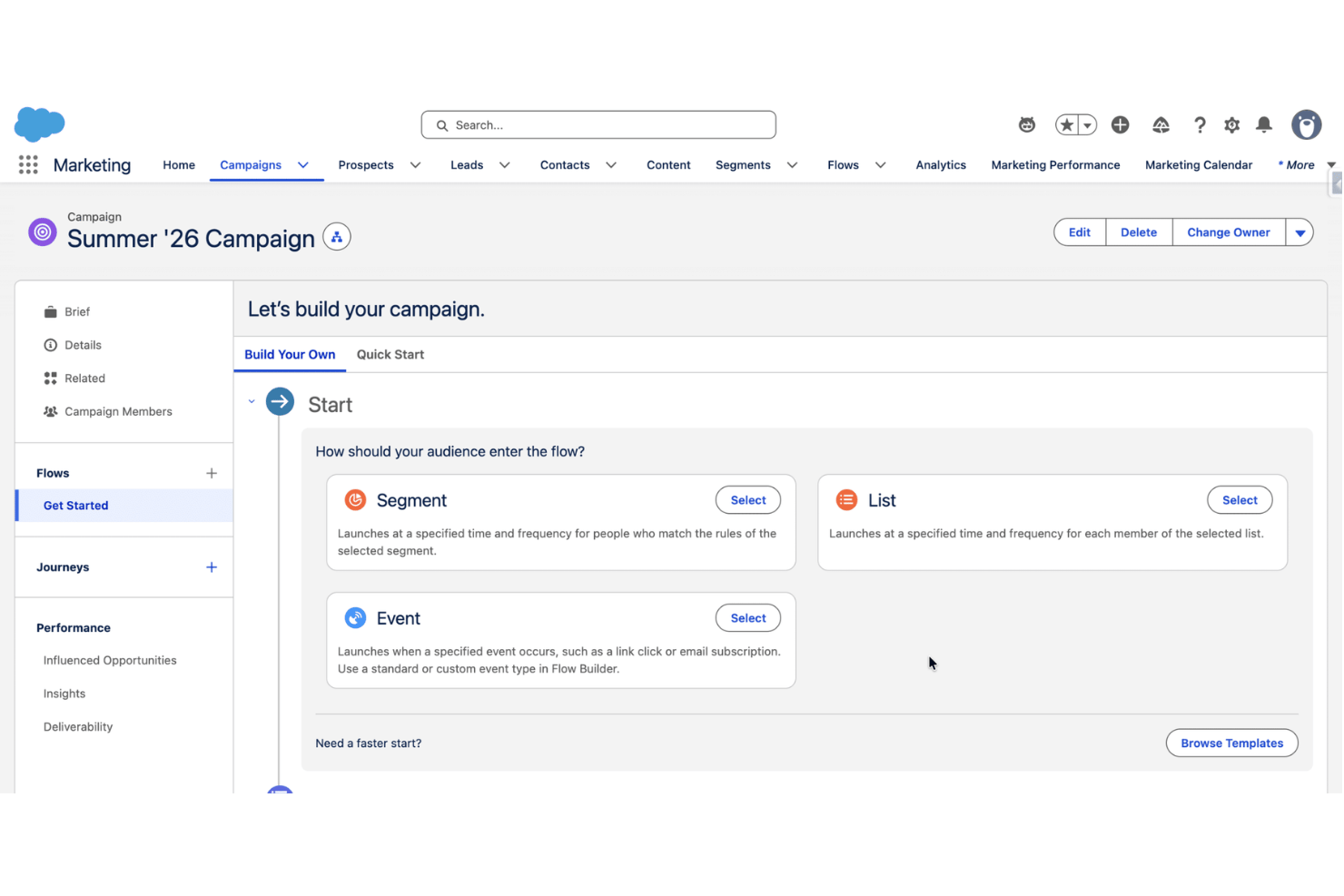 Agentforce Marketing screenshot - 10 migliori agenti di marketing IA nel 2026