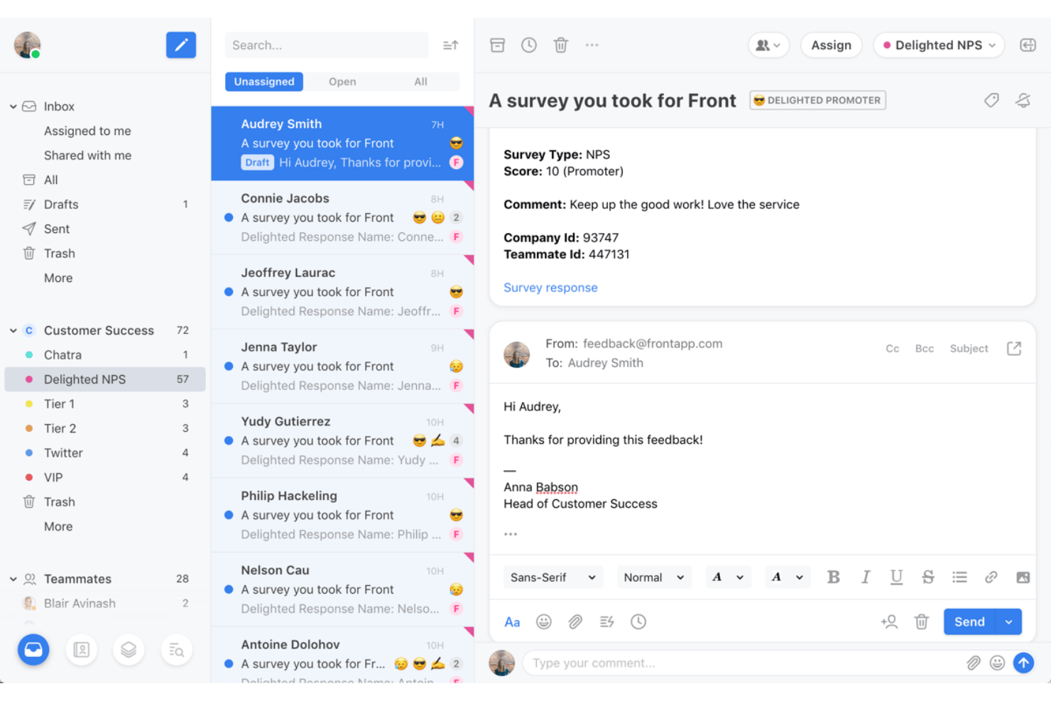 Front screenshot - 10 migliori alternative a Intercom nel 2026
