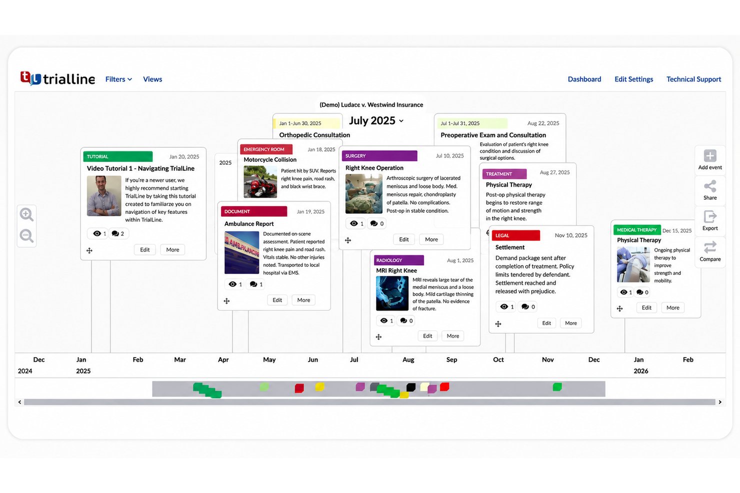 TrialLine screenshot - 10 Best Casefleet Alternatives in 2026