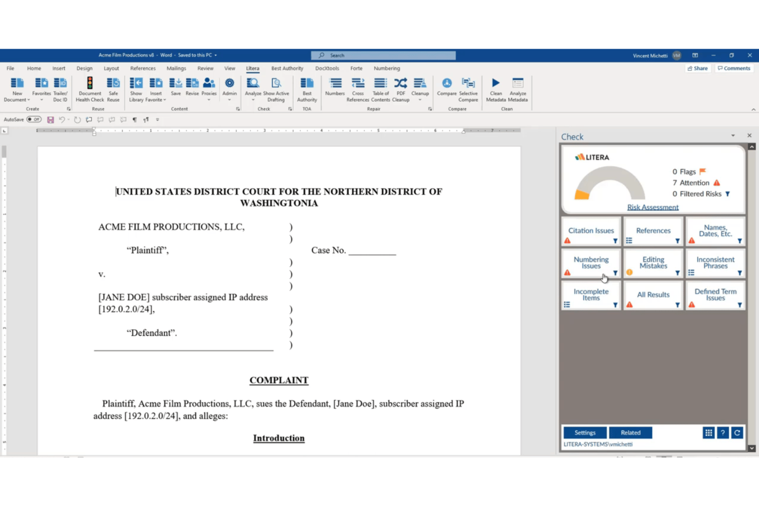 Litera Litigate screenshot - 10 Best Casefleet Alternatives in 2026