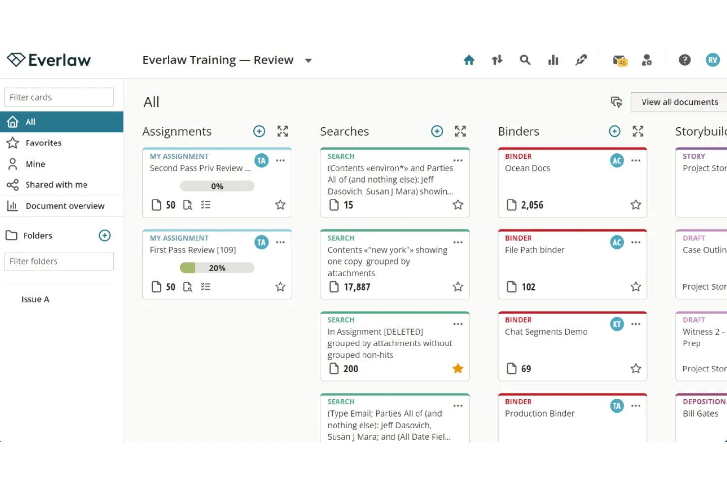 Everlaw screenshot - 10 Best Casefleet Alternatives in 2026