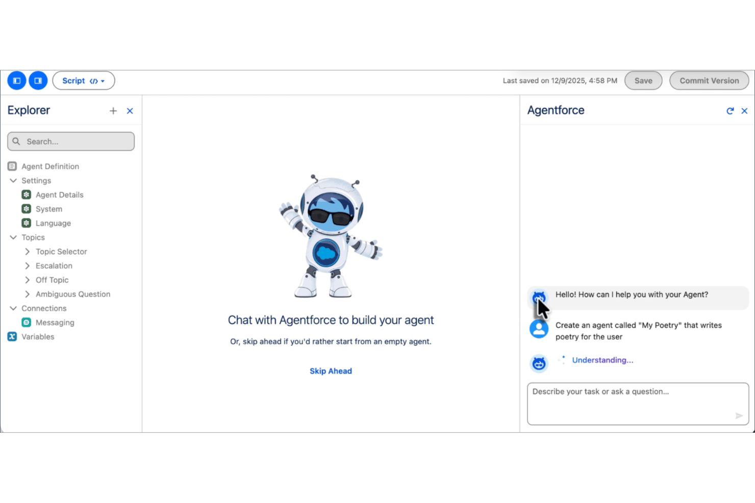 Agentforce screenshot - 10 meilleurs générateurs d’agents IA sans code en 2026