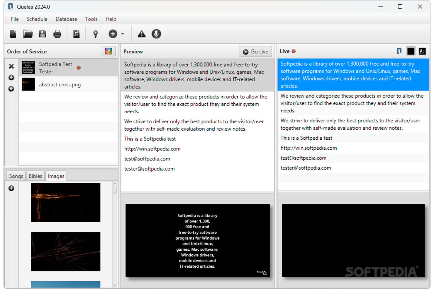 Quelea screenshot - 10 Best ProPresenter Alternatives in 2026