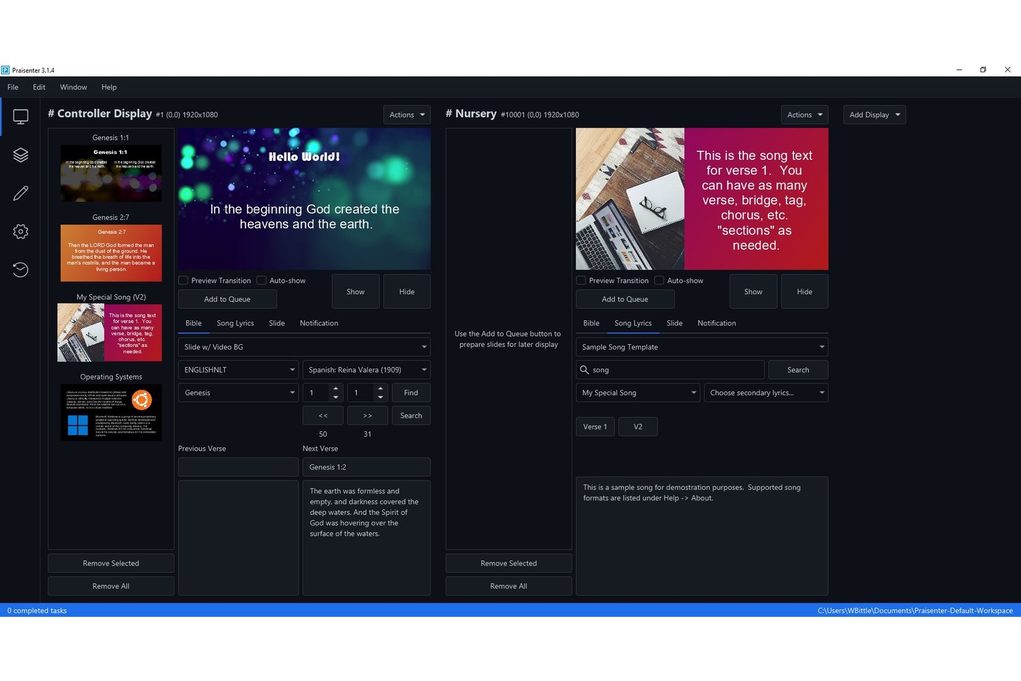 Praisenter screenshot - 10 Best ProPresenter Alternatives in 2026