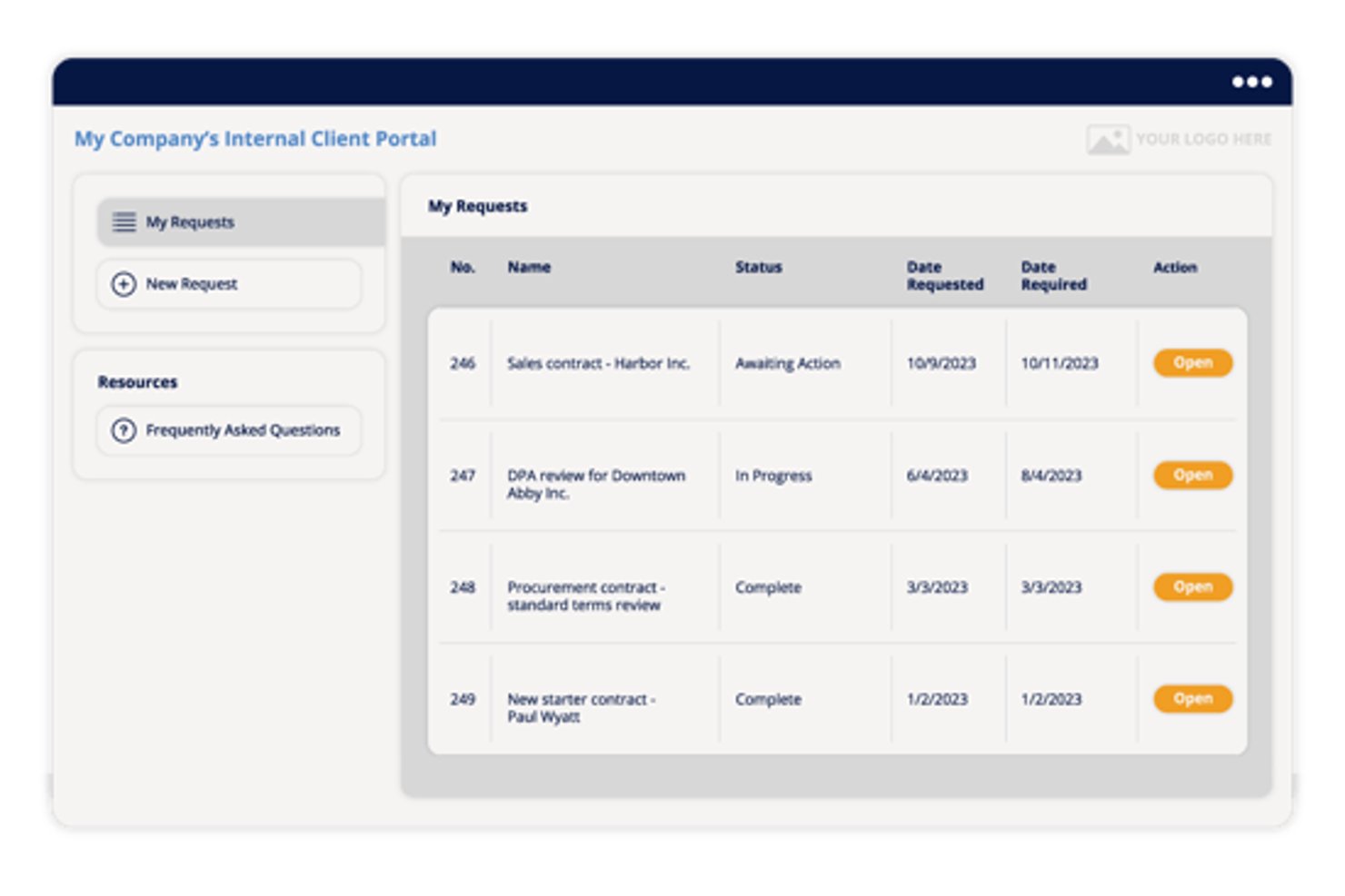 Xakia screenshot - Los 10 mejores programas de seguimiento de solicitudes legales en 2026