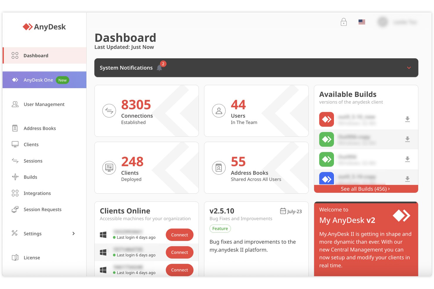 AnyDesk screenshot - 10 Best Chrome Remote Desktop Alternative in 2026