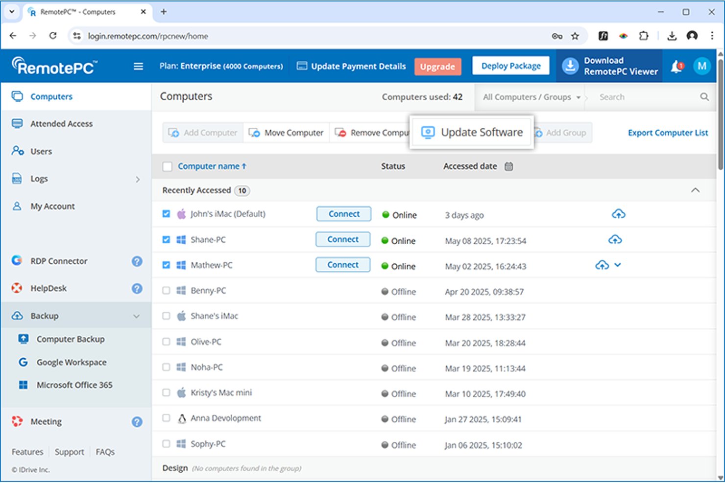 RemotePC screenshot - 10 Best Chrome Remote Desktop Alternative in 2026