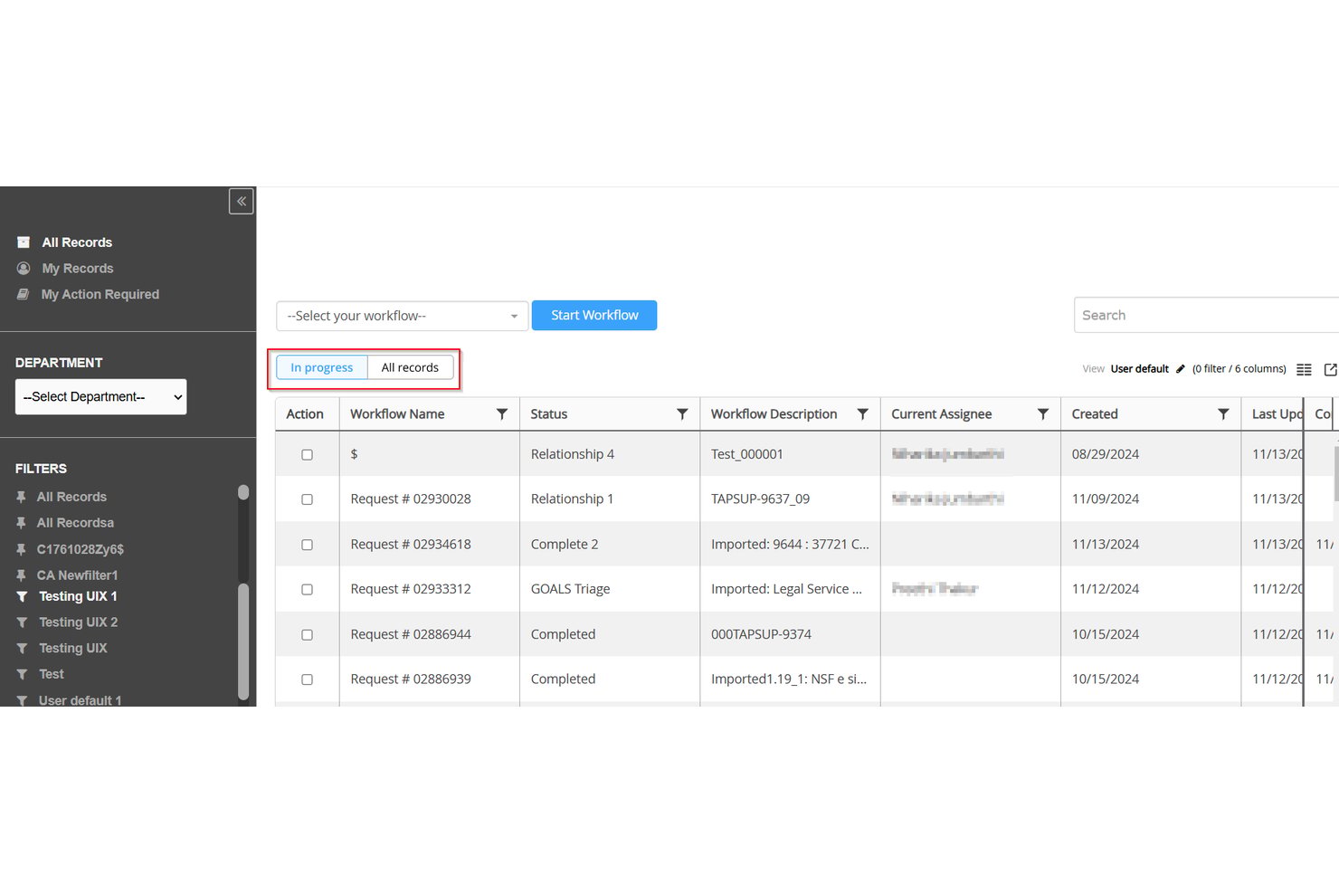 Mitratech TAP Workflow Automation screenshot - 10 beste software voor het bijhouden van juridische verzoeken in 2026