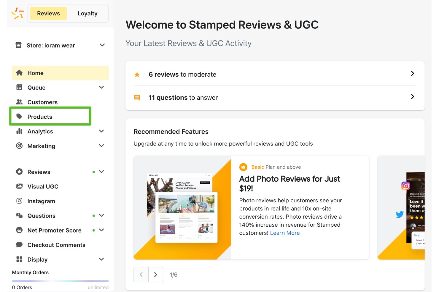 Stamped screenshot - Le 10 migliori alternative a Yotpo nel 2026