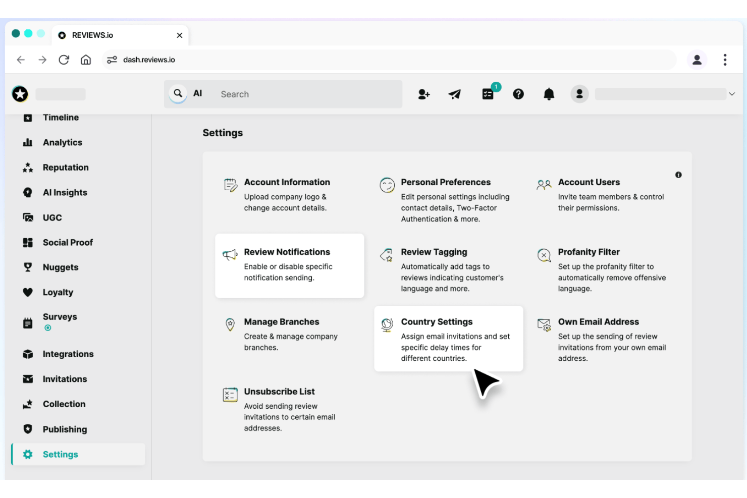 Reviews.io screenshot - Le 10 migliori alternative a Yotpo nel 2026
