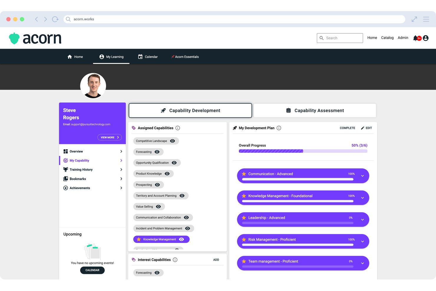 Acorn screenshot - 10 meilleurs systèmes de gestion de l’apprentissage (LMS) de 2026 : évalués & comparés