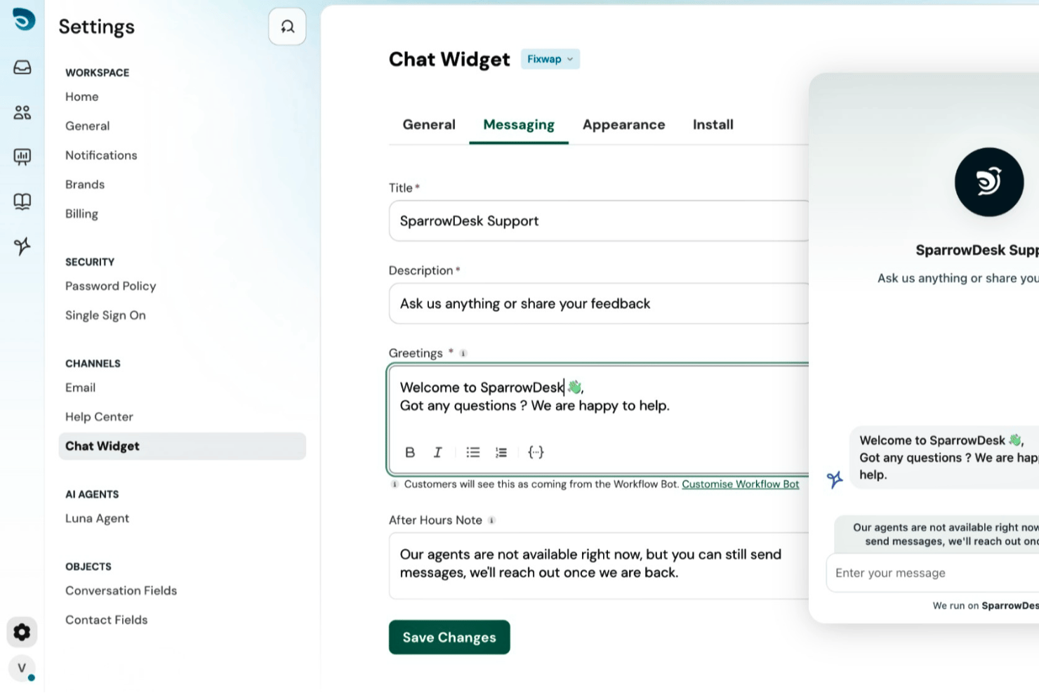 SparrowDesk screenshot - 10 Mejores Alternativas a Zendesk Analizadas en 2026