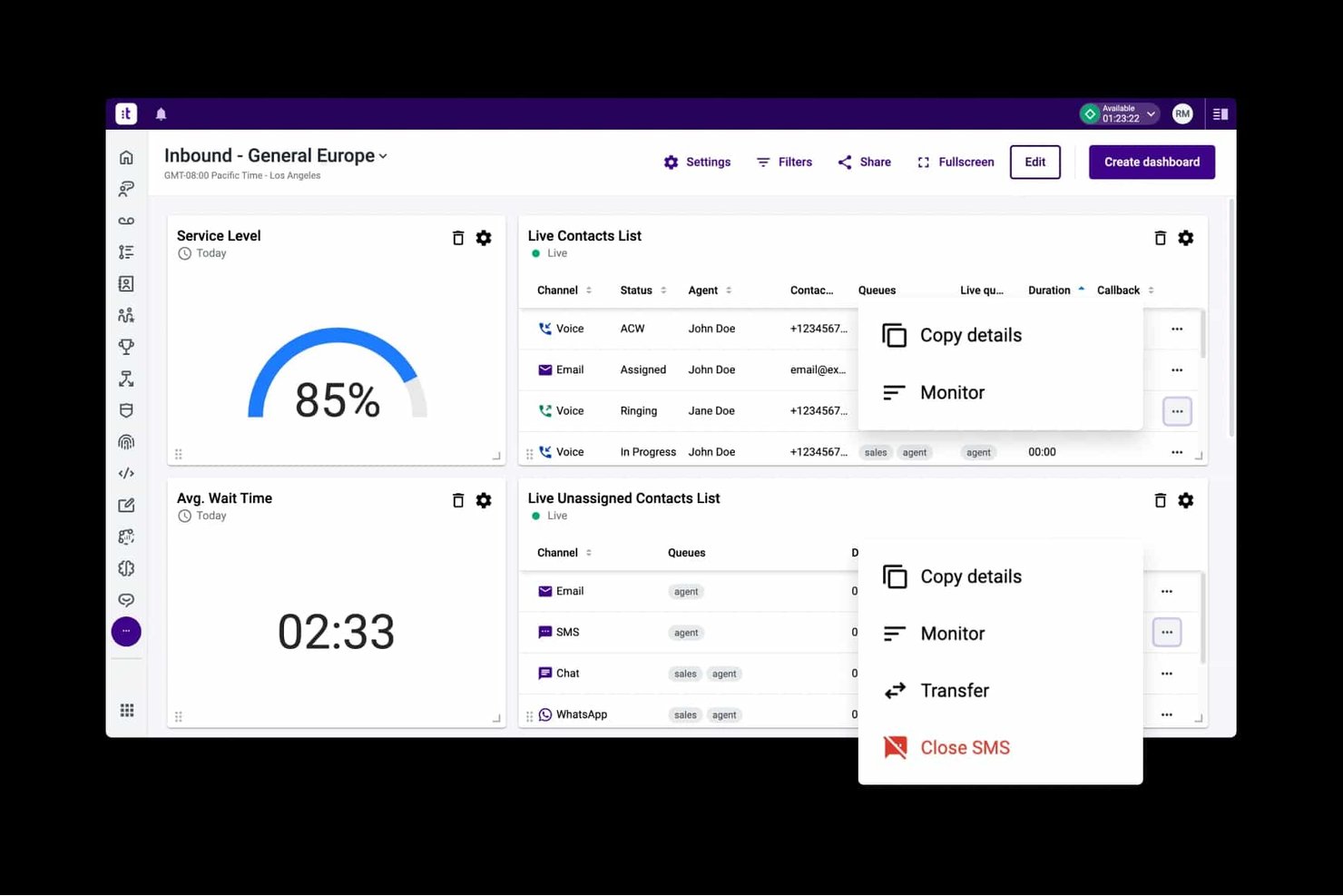 Talkdesk screenshot - 10 Best CloudTalk Alternatives in 2026