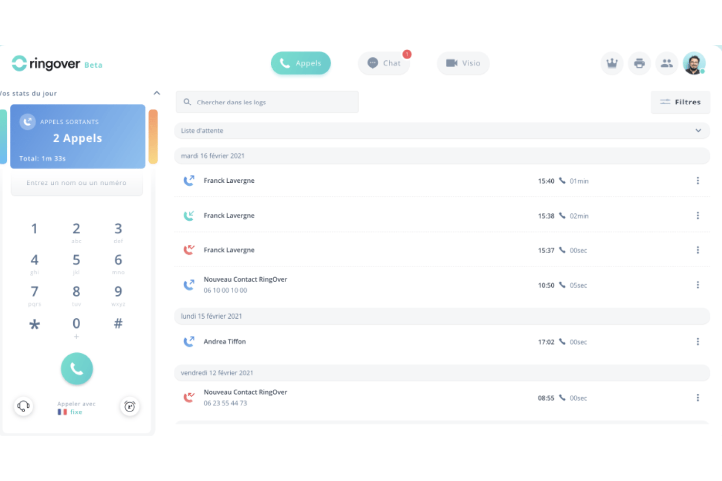 Ringover screenshot - 10 Best CloudTalk Alternatives in 2026