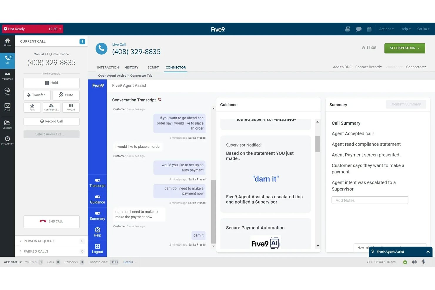 Five9 screenshot - 10 beste CloudTalk-Alternativen im Jahr 2026